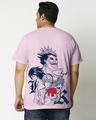 Shop Men's Pink Shinigami Ryuk Graphic Printed Oversized Plus Size T-shirt-Design
