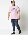 Shop Men's Pink Shinigami Ryuk Graphic Printed Oversized Plus Size T-shirt-Full