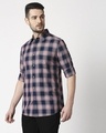 Shop Men's Pink Slim Fit Casual Indigo Shirt-Design