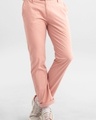Shop Men's Pink Slim Fit Chinos-Front