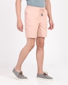 Shop Men's Pink Slim Fit Cotton Shorts-Full