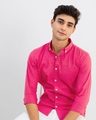 Shop Men's Pink Slim Fit Shirt-Full