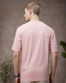 Shop Men's Pink Stay Wild Typography Oversized T-shirt-Full