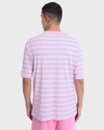 Shop Men's Pink Striped Oversized T-shirt-Design