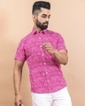 Shop Men's Pink Striped Shirt-Front