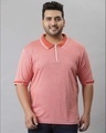 Shop Men's Pink Stylish Half Sleeve Casual T-shirt-Front