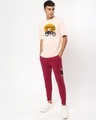 Shop Men's Pink Take Me Out Graphic Printed Oversized T-shirt-Design