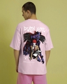 Shop Men's Pink The Ryuk Graphic Printed Oversized T-shirt-Design
