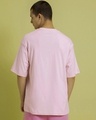Shop Men's Pink Think Outside Typography Oversized T-shirt-Full