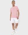 Shop Men's Pink Time Flies Graphic Printed T-shirt-Full