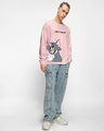Shop Men's Pink Tom Chase Graphic Printed Oversized T-shirt-Design