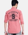 Shop Men's Pink Typographic Slim Fit Shirt-Design