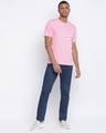 Shop Men's Pink Typography T-shirt