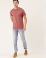 Shop Men's Pink Typography T-shirt