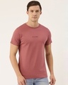 Shop Men's Pink Typography T-shirt-Front