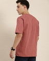 Shop Men's Pink USA Typography Oversized T-shirt-Design