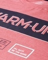 Shop Men's Pink Warm Up Typography Slim Fit T-shirt