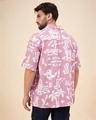 Shop Men's Pink & White All Over Printed Oversized Shirt-Full