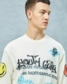 Shop Men's Gardenia Youth Gang Graphic Printed Super Loose Fit T-shirt