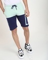 Shop Men's Plain Blue Shorts-Front