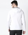 Shop Men's Plain Colorblock Three Panel Full sleeve Hoodie T-shirt (White-Black-Meteor Grey)-Full