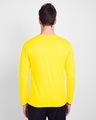 Shop Men's Plain Full Sleeves T-Shirt (Tropical Blue & Pineapple Yellow)