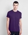 Shop Pack of 2 Men's Black & Parachute Purple T-shirt-Design