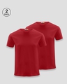 Shop Pack of 2 Men's Red T-shirt-Front