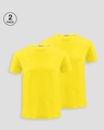 Shop Pack of 2 Men's Yellow T-shirt-Front