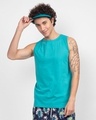 Shop Pack of 2 Men's Meteor Grey & Tropical Blue Vest-Design