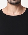 Shop Men's Plain Side Panel Vest(Black-Neon Green)