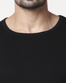 Shop Men's Plain Side Panel Vest(Black-Neon Orange)