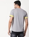 Shop Men's Plain Sport T-Shirt(Meteor Grey-Pineapple Yellow)-Design