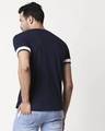 Shop Men's Plain Sport T-Shirt(Navy Blue-White)-Design
