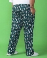 Shop Men's Green All Over Printed Plus Size Pyjamas-Design
