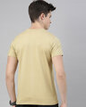 Shop Men's Plus Size Beige Organic Cotton Half Sleeves T-Shirt-Design