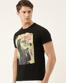 Shop Men's Plus Size Black Organic Cotton Half Sleeves T-Shirt-Design