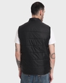 Shop Men's Black Plus Size Sleeveless Puffer Jacket-Design