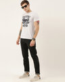Shop Men's Plus Size Grey Melange Organic Cotton Half Sleeves T-Shirt