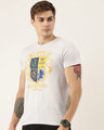 Shop Men's Plus Size Grey Melange Organic Cotton Half Sleeves T-Shirt-Design