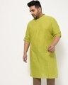 Shop Men's Plus Size Printed Relaxed Fit Festive Kurta-Front