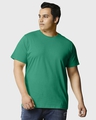 Shop Men's Verdant Green Plus Size T-shirt-Front