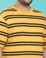 Shop Men's Popcorn Yellow Stripe T-shirt