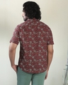 Shop Men's Printed Ethnic Half Sleeves Maroon Shirt-Full