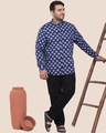 Shop Men's Printed Full Sleeves Plus Shirt-Front