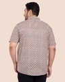 Shop Men's Grey All Over Floral Printed Plus Size Shirt-Full