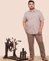 Shop Men's Printed Half Sleeves Plus Shirt-Front