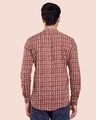 Shop Men's Printed Mandarin Collar Relaxed Fit Shirt-Full