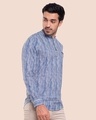 Shop Men's Printed Mandarin Collar Full Sleeves Shirt-Design