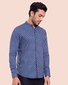 Shop Men's Printed Mandarin Collar Relaxed Fit Shirt-Design